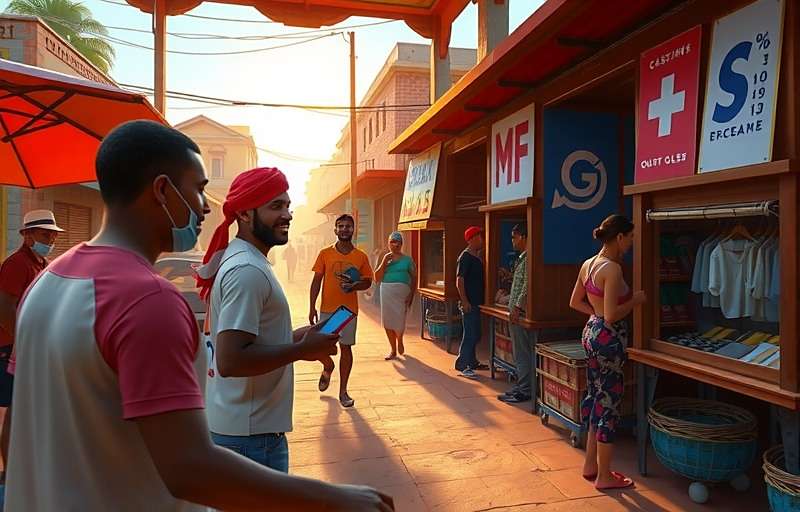 Margao Marvels Gameplay - Market Interaction Margao Marvels gameplay showing a busy Goan market scene with players interacting with vendors and other characters